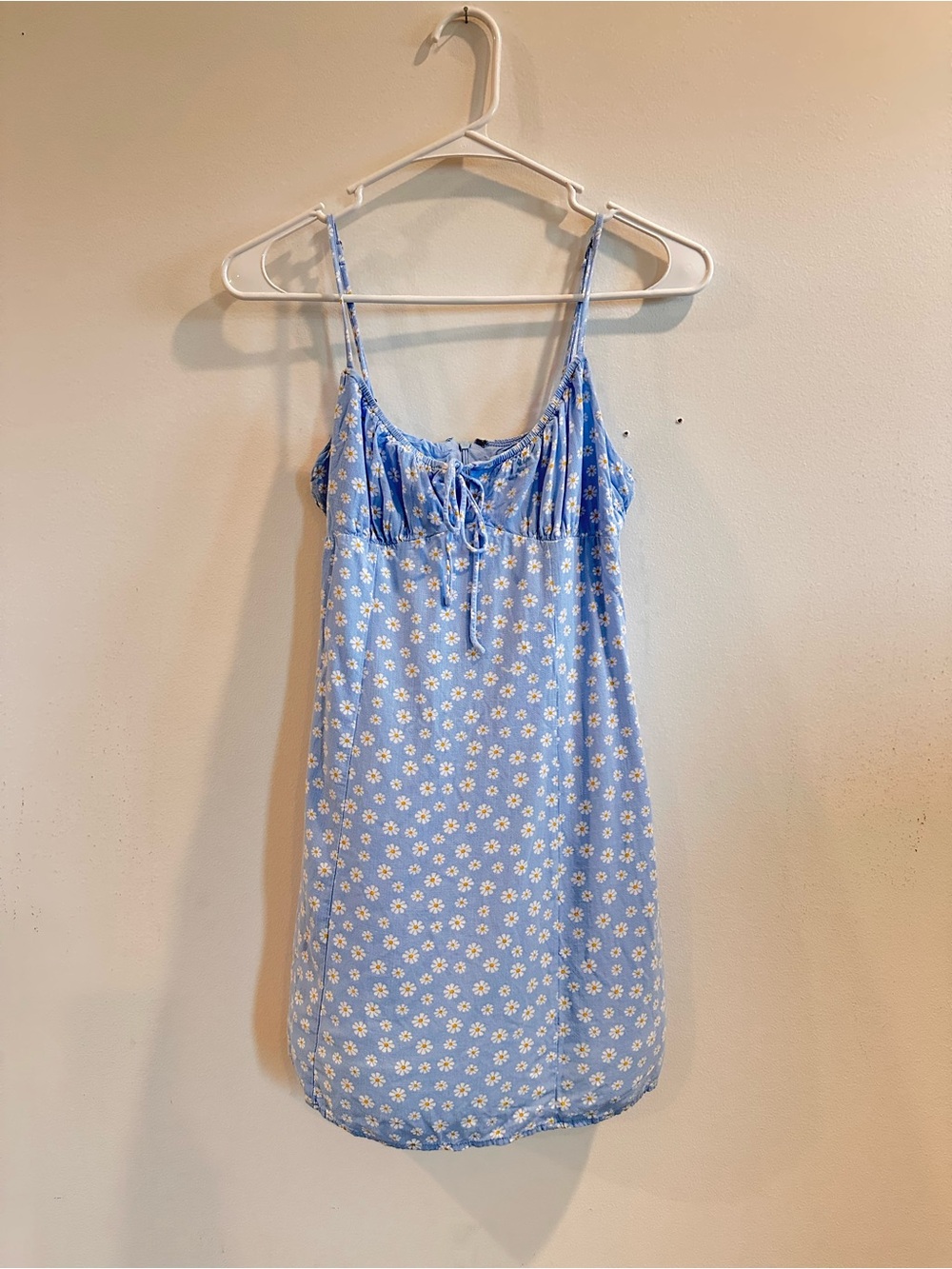 Aeropostale Light Blue Floral Slip Dress